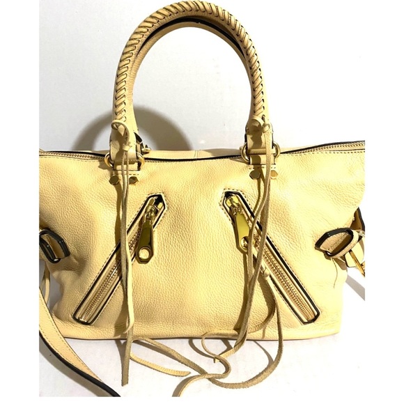 Rebecca minkoff beige leather satchel handbag - Picture 4 of 12
